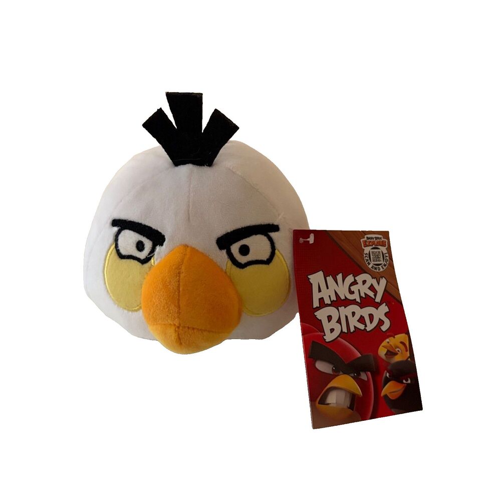 Angry Birds Matilda White Bird Plush Stuffed Toy 4" NWT